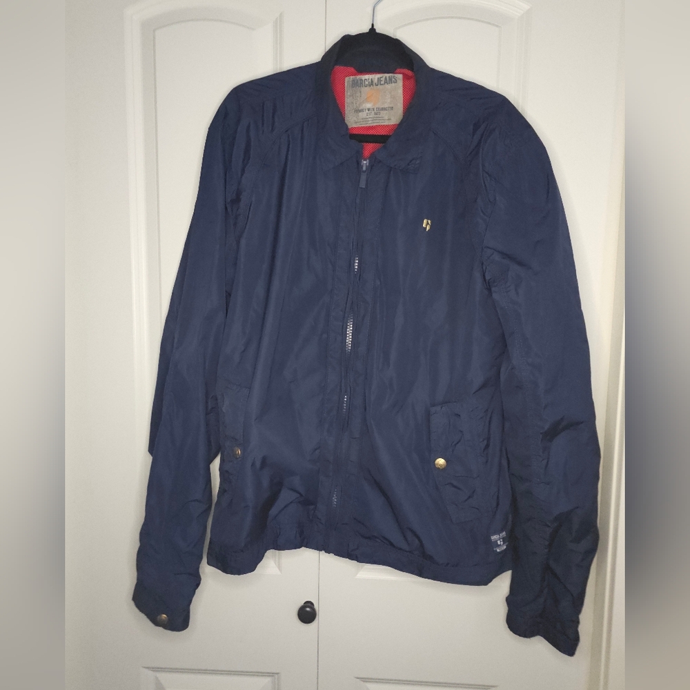 J. Garcia ITALY Jacket - Men's Navy Bomber  Jacket Sz L